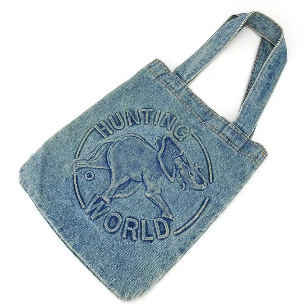 HUNTING WORLD Tote Bags Denim denim canvas Authentic